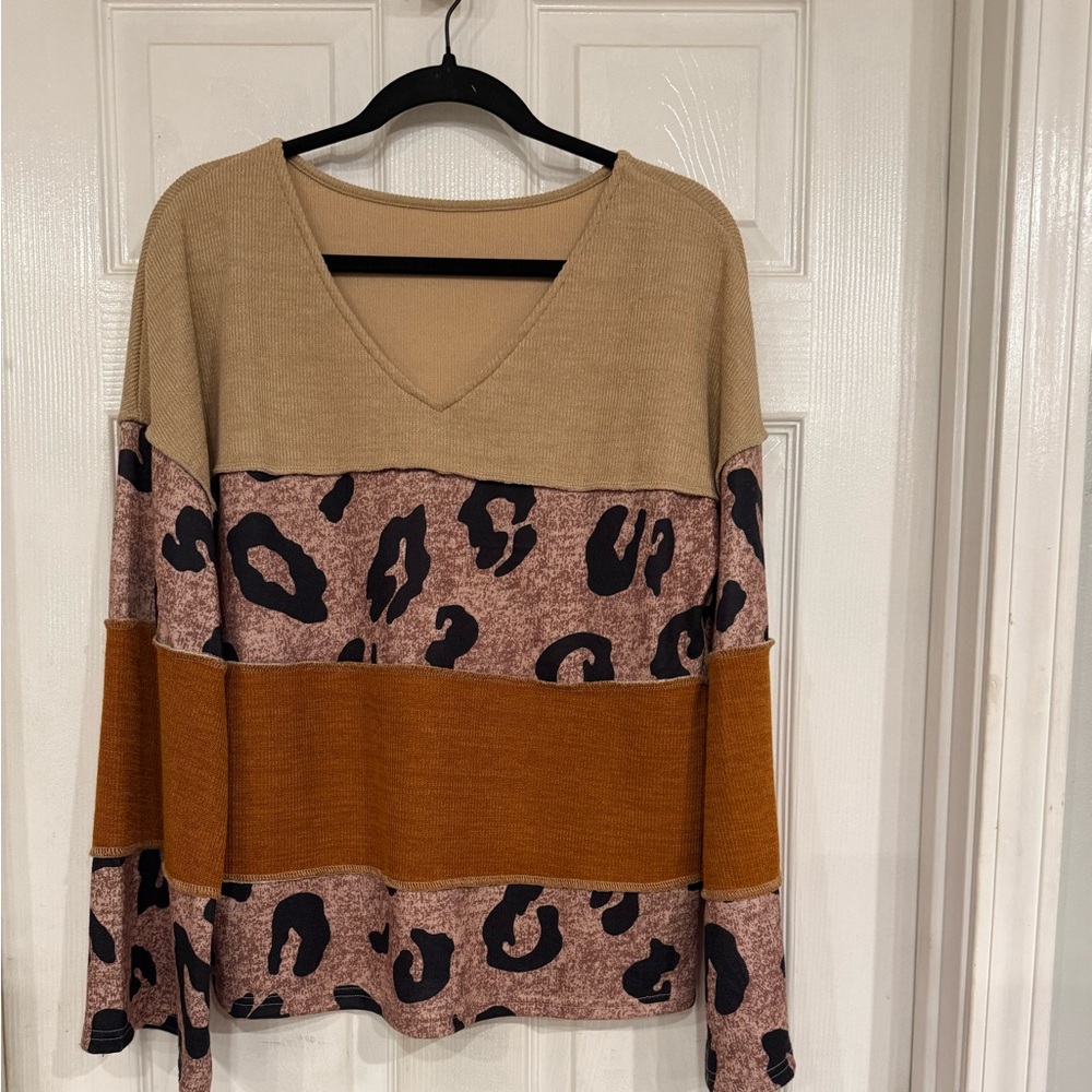 Top with animal print